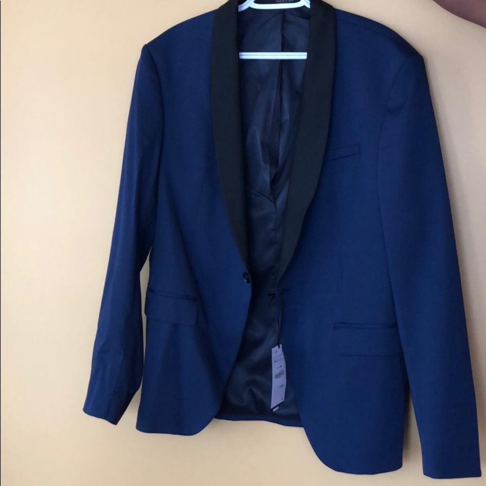 Blue tuxedo jacket